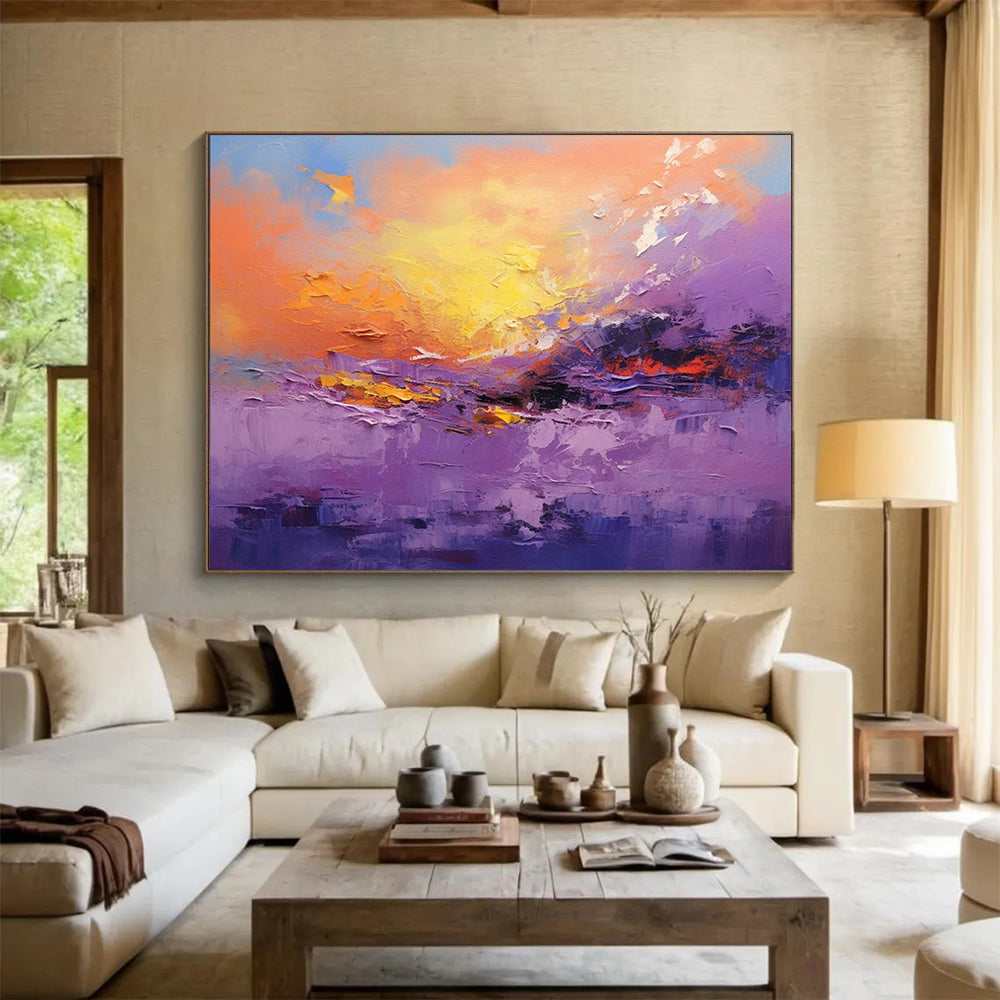 orange sunset artwork